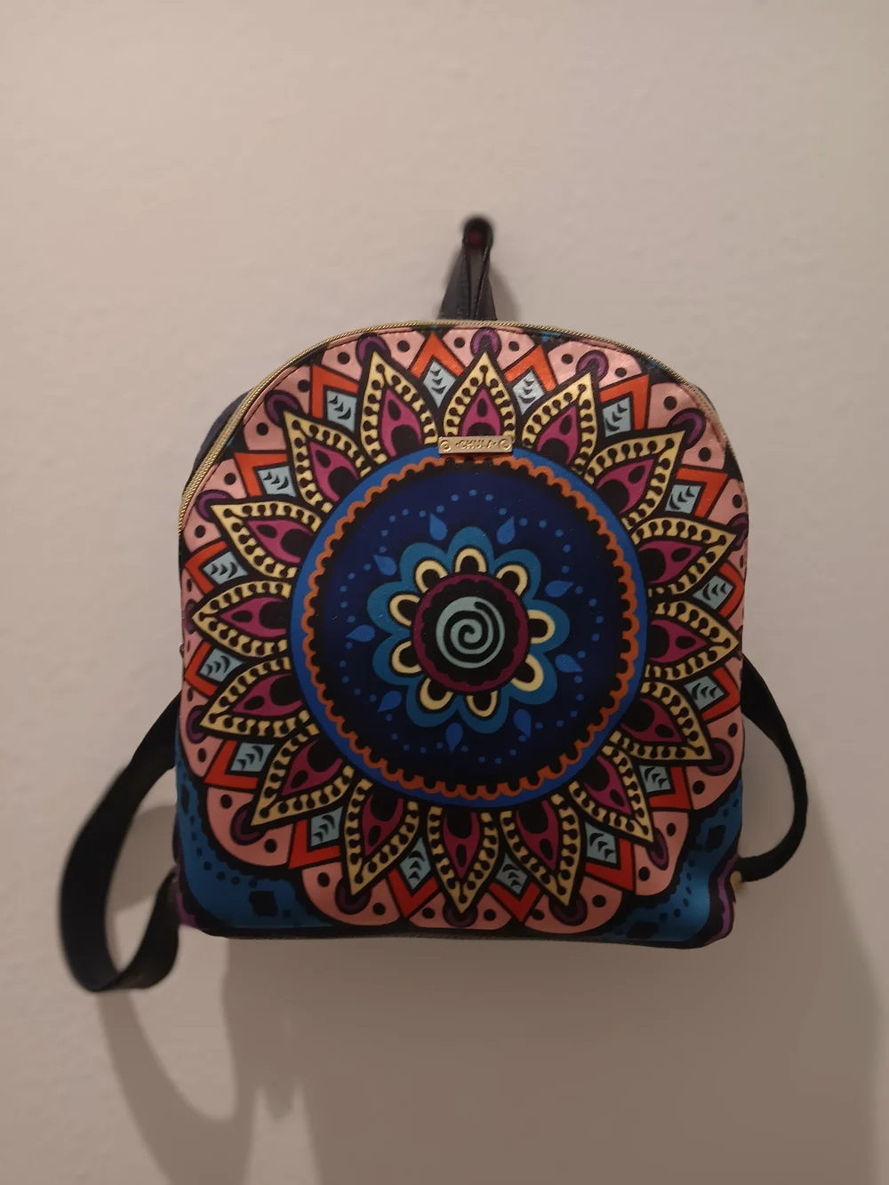 & Other Stories Vibrant Mandala Mini Backpack - Blue, Pink, Yellow